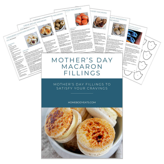 The Mother's Day Macaron Filling Ebook promo.