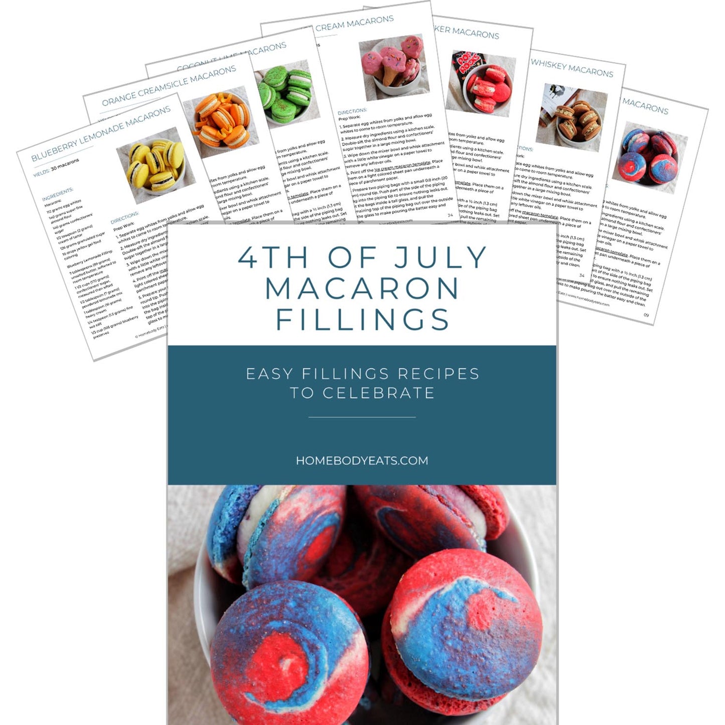 4th of July macaron filling eBook preview